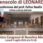 Felice Naalin spiega “Il Cenacolo” al Centro Congressi di Rosolina Mare 