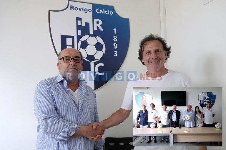 Ecco il nuovo mister Fabio Rossitto, dirigenza del Rovigo calcio più forte