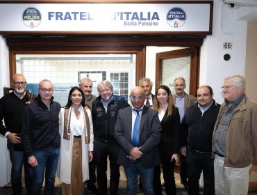 Mantovan ed Amidei per la sede di FdI Altopolesine a Badia